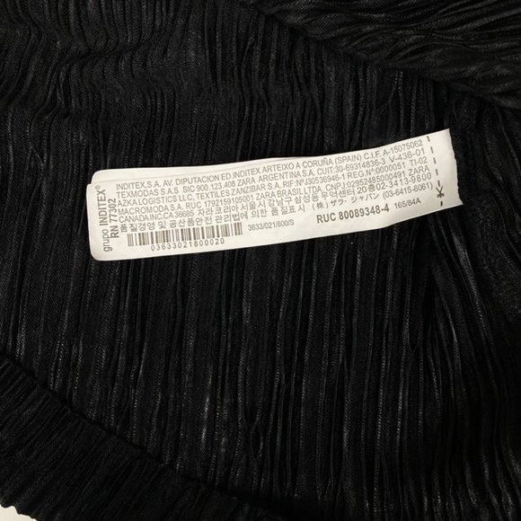 Zara Collection Woman Basic Black, Green Long-sleeve Detail Shirt Size S… - Picture 7 of 9